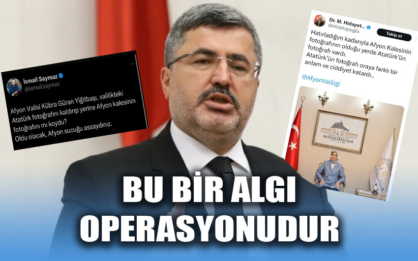 Ali Özkaya: Bu bir algı operasyonudur