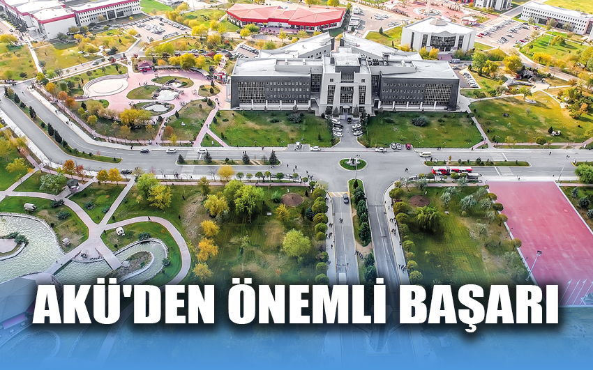 AKÜ'den önemli başarı