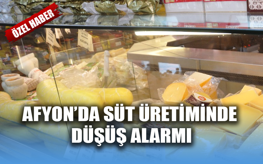 Afyon’da süt üretiminde düşüş alarmı