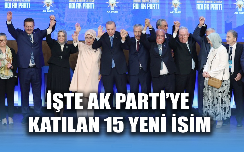 İşte AK Parti’ye katılan 15 yeni isim: Rozetleri Cumhurbaşkanı Erdoğan taktı