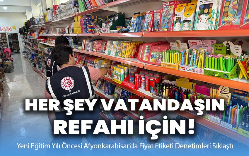 Her şey vatandaşın refahı için!