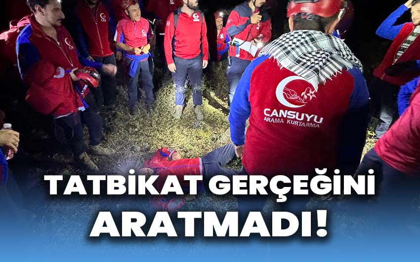 Tatbikat gerçeğini aratmadı!