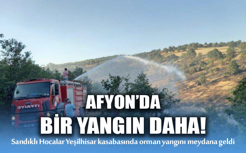 Afyon'da bir yangın daha! 