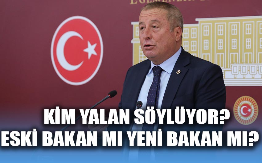 Kim yalan söylüyor? eski bakan mı yeni bakan mı?