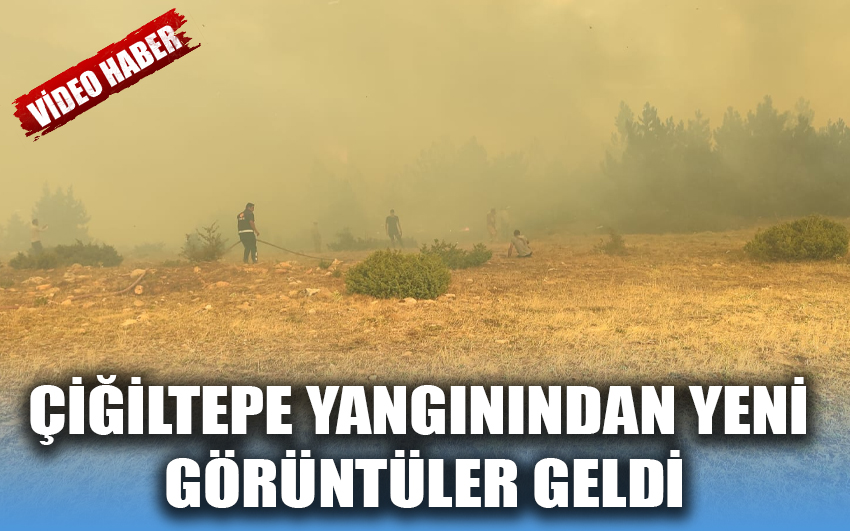 Çiğiltepe yangınından yeni görüntüler geldi 