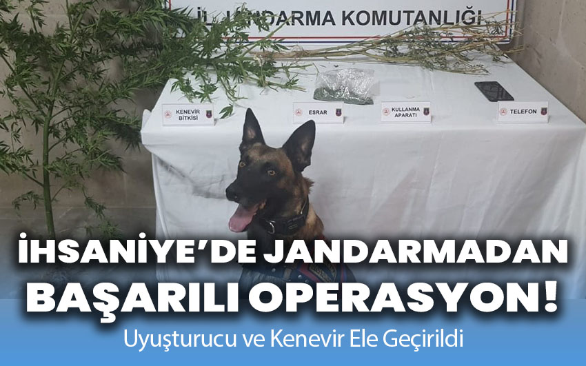 İhsaniye'de Jandarmadan Başarılı Operasyon