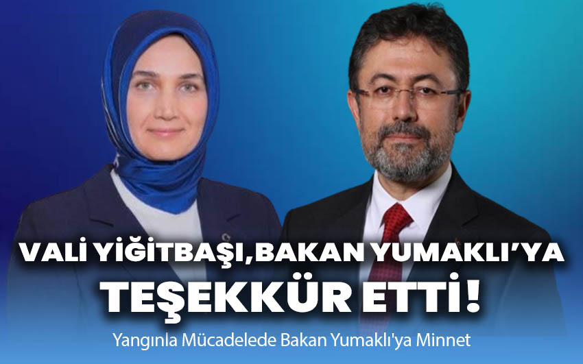 Vali Yiğitbaşı, Bakan Yumaklı’ya teşekkür etti!