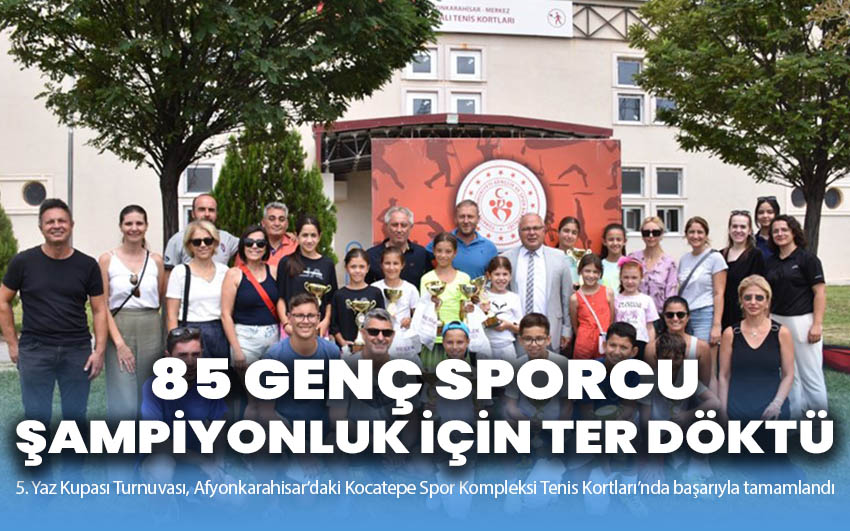 85 genç sporcu şampiyonluk için ter döktü!