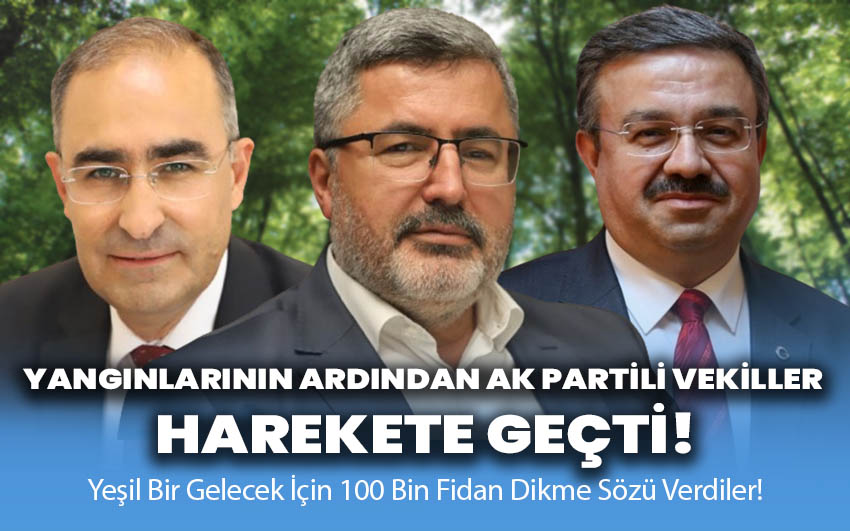 Yangınlarının ardından AK Partili vekiller harekete geçti!