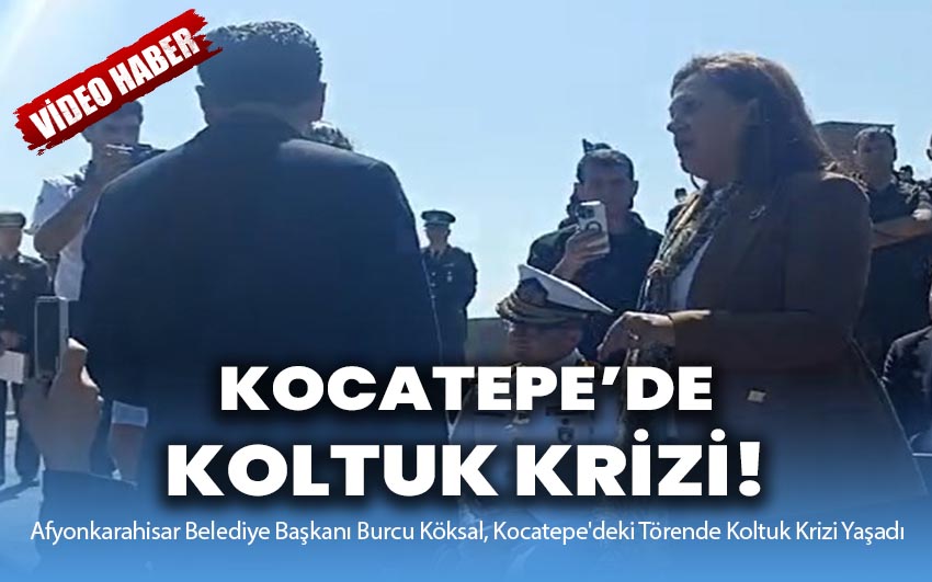 Kocatepe'deki Törende Koltuk Krizi!