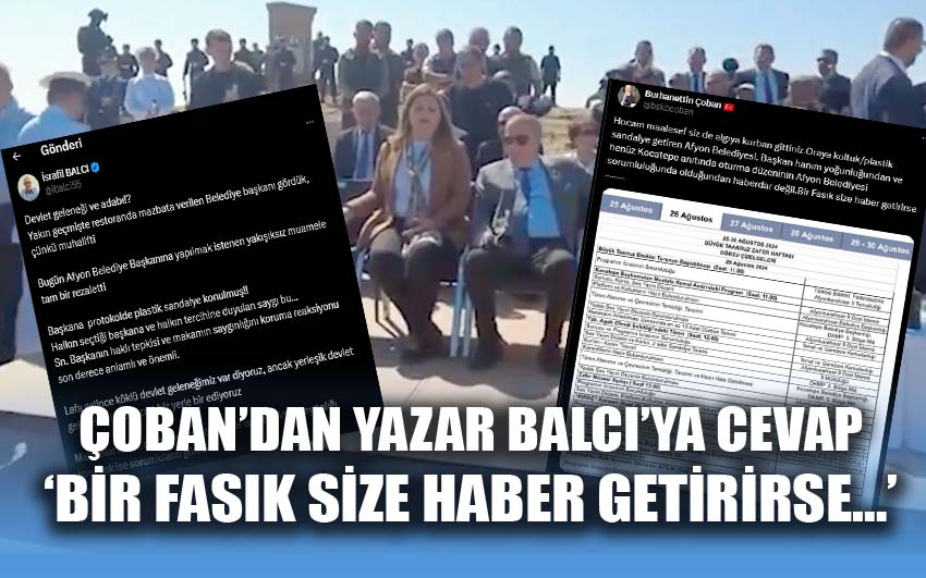 Çoban’dan Yazar Balcı’ya cevap; ‘Bir Fasık size haber getirirse…’