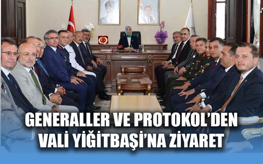 Protokol'dan Vali'ye Zafer haftası ziyareti