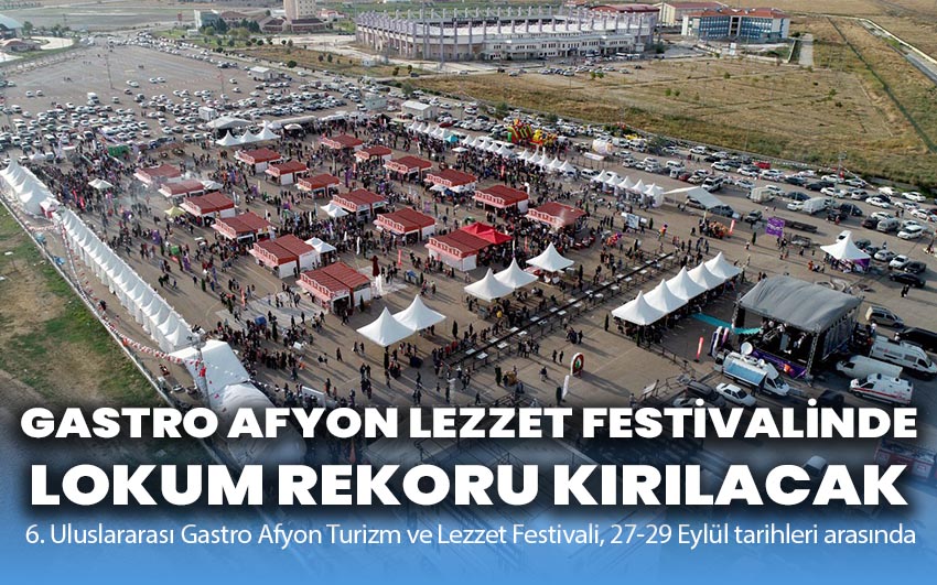 Gastro Afyon Lezzet Festivalinde Lokum Rekoru Kırılacak