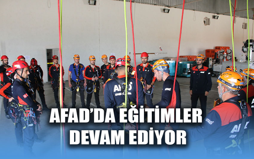 AFAD'da eğitimler devam ediyor