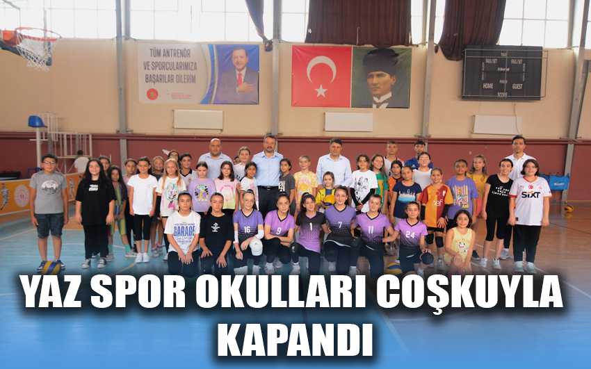 Yaz Spor okulları coşkuyla kapandı