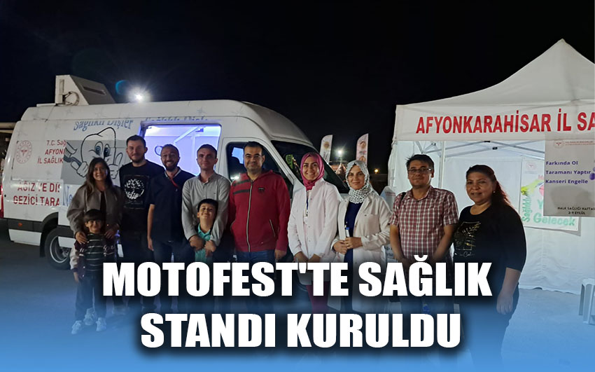 MotoFest'te sağlık standı kuruldu