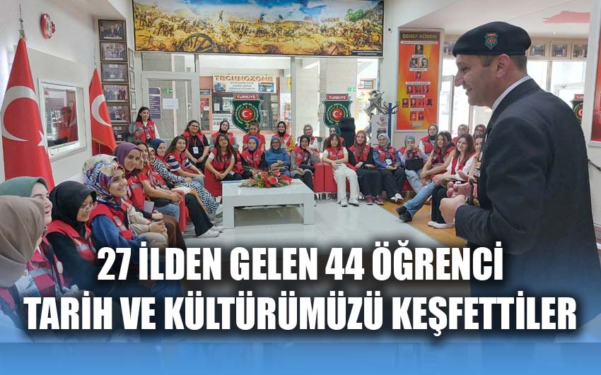 27 ilden gelen 44 öğrenciden Şehit ve Gaziler Derneğine ziyaret