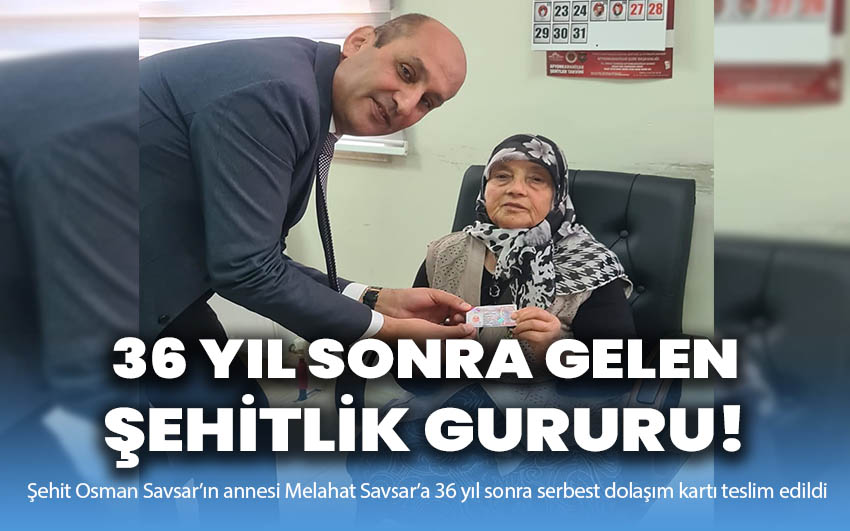 Afyonkarahisar'da 36 Yıl Sonra Gelen Şehitlik Gururu