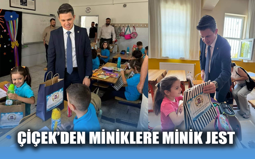 Çiçek'den miniklere minik jest