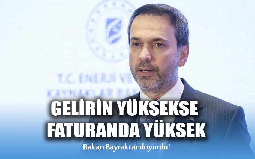 Gelirin yüksekse faturanda yüksek