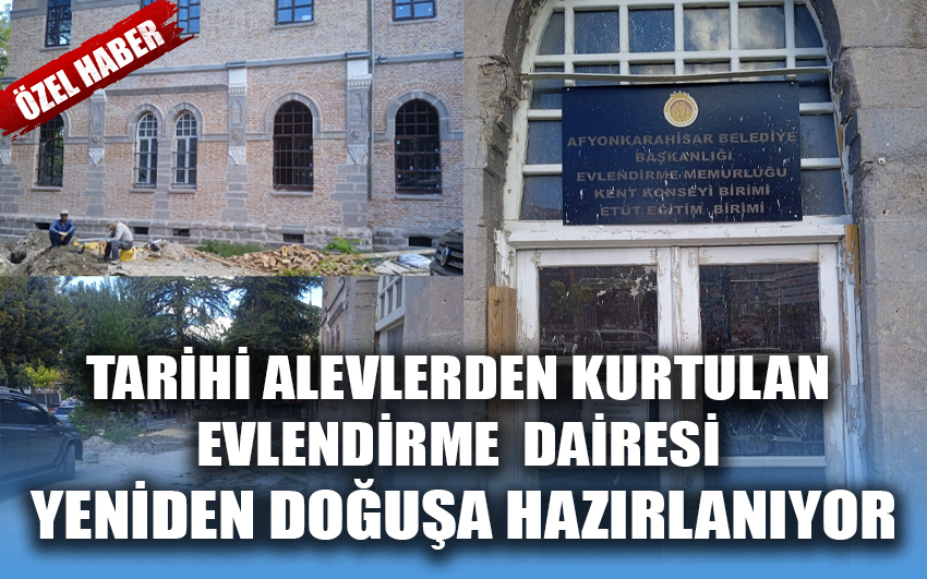 Tarihi Alevlerden Kurtulan Evlendirme Dairesi, Yeniden Doğuşa Hazırlanıyor