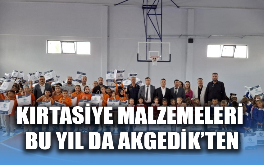 Kırtasiye malzemeleri bu yıl da Akgedik’ten