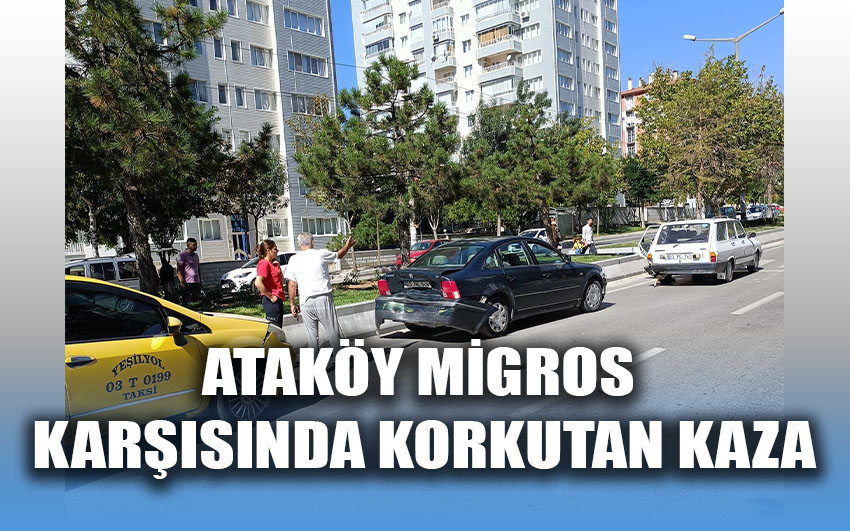 Ataköy Migros karşısında korkutan kaza