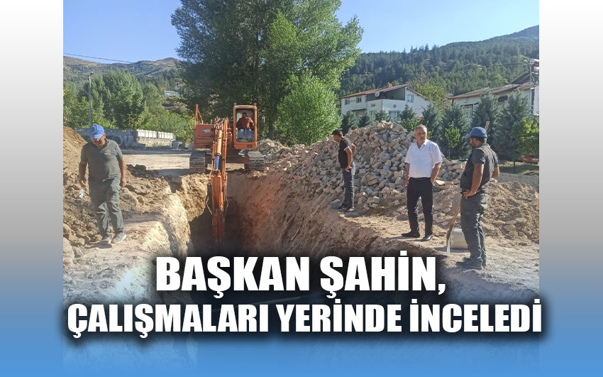 Başkan Şahin, çalışmaları yerinde inceledi