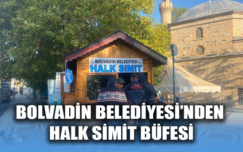 Bolvadin Belediyesi'nden halk simit büfesi