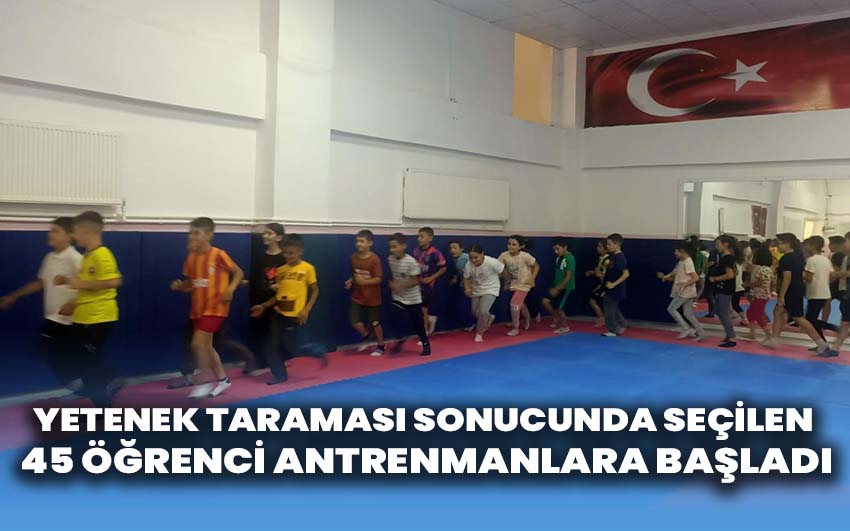 Şuhut’ta yetenek taraması sonucunda seçilen 45 öğrenci antrenmanlara başladı