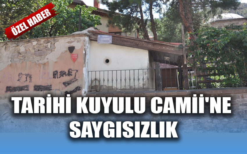 Tarihi Kuyulu Camii'ne saygısızlık