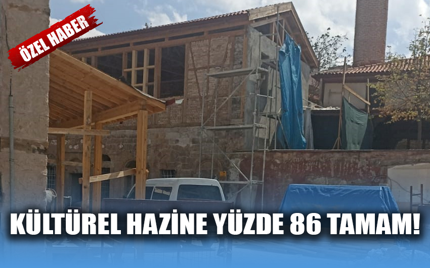 Kültürel hazine yüzde 86 tamam!