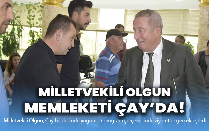 Milletvekili Olgun, memleketi Çay’da!