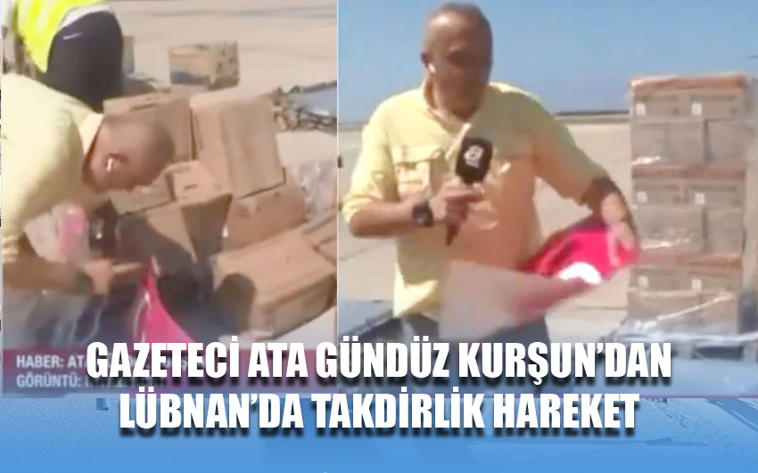 Gazeteci Ata Gündüz Kurşun’dan canlı yayında takdirlik hareket