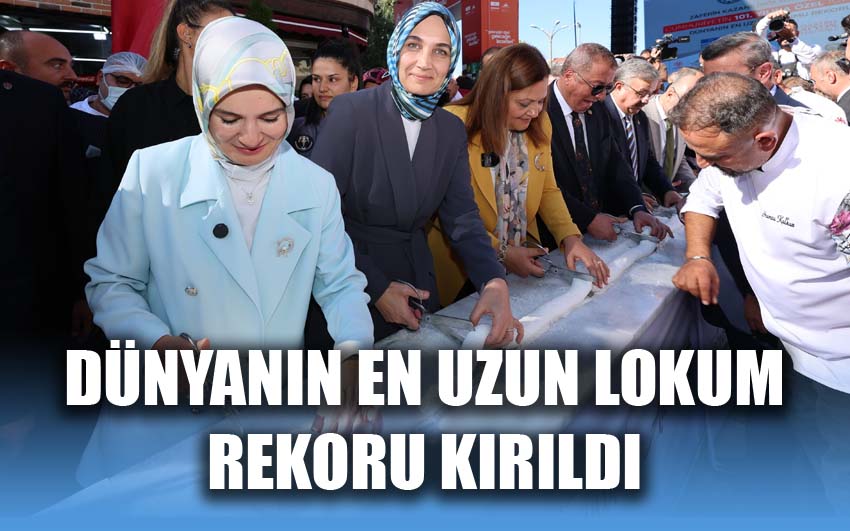 Dünyanın En Uzun Lokum Rekoru Kırıldı