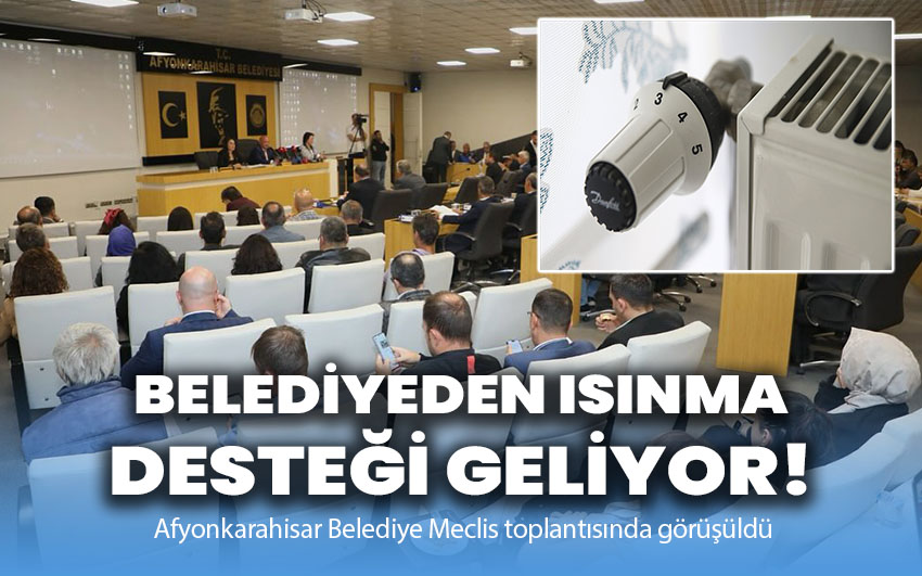 Belediye’den Isınma desteği geliyor!