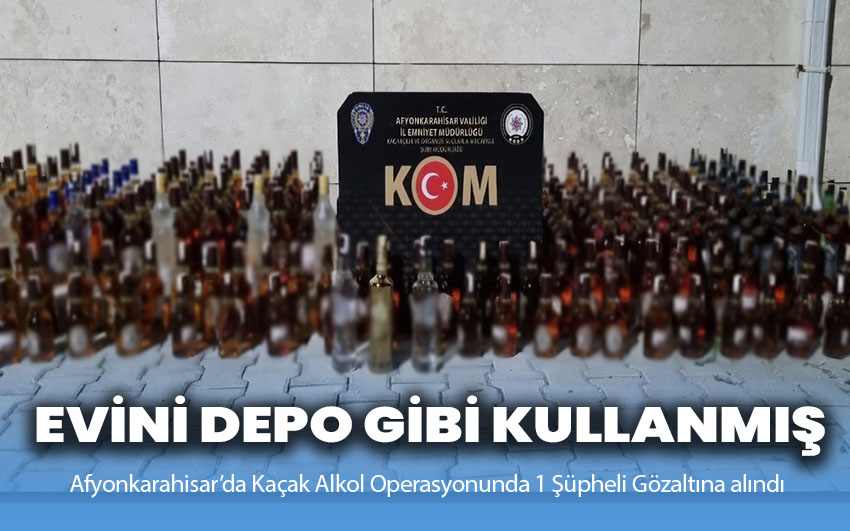 Evini depo gibi kullanmış…