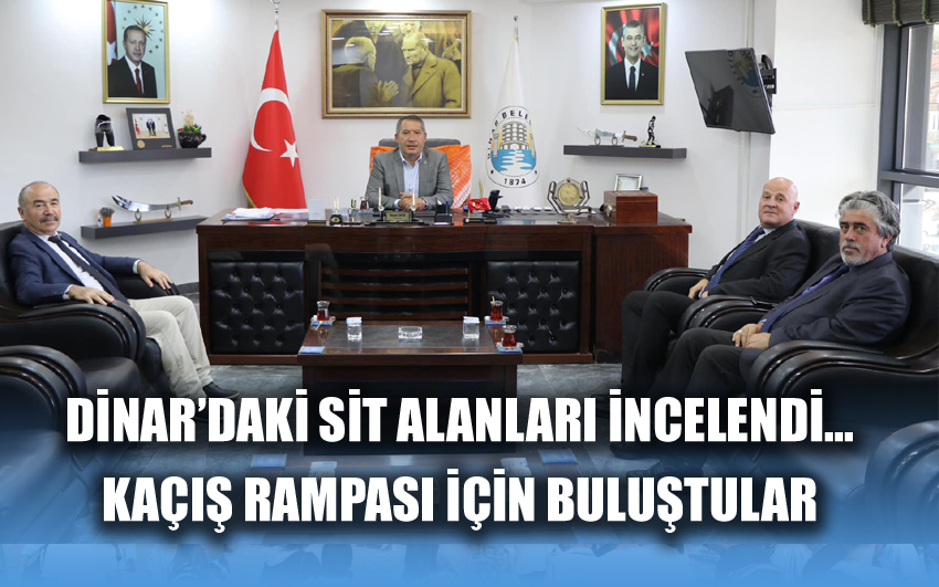 Dinar'a kaçış rampası için inceleme yapıldı