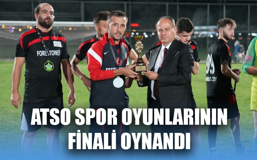 ATSO spor oyunlarında futbol finali oynandı