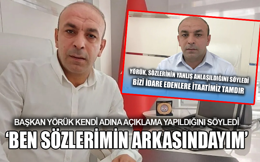 Kimse benim adıma açıklama veremez!