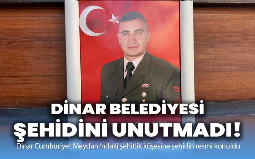 Dinar şehidini unutmadı!