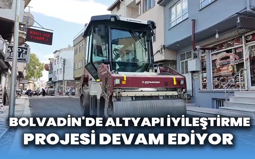 Bolvadin'de Altyapı İyileştirme Projesi Devam Ediyor