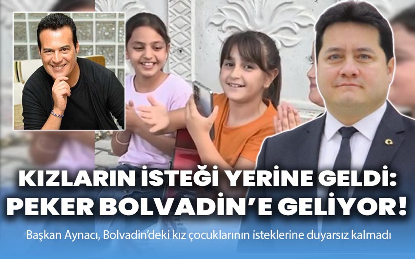 Kızların isteği yerine getirildi: Hakan Peker Bolvadin’e geliyor