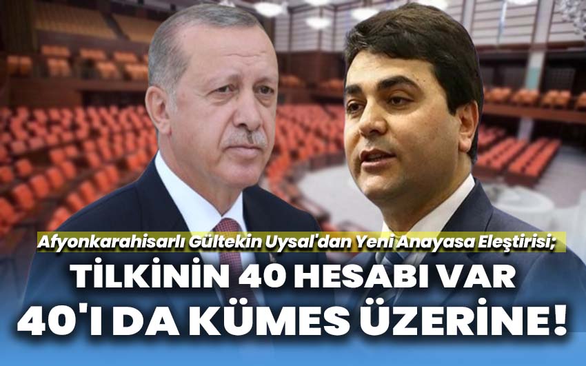 Gültekin Uysal'dan Yeni Anayasa Eleştirisi: Tilkinin 40 Hesabı Var, 40'ı da Kümes Üzerine!