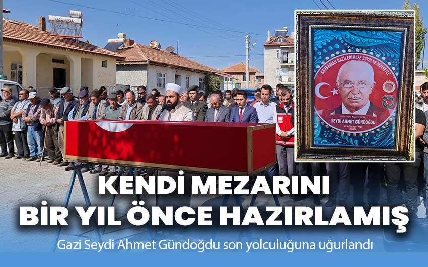 Kendi mezarını bir yıl önceden hazırlamış!