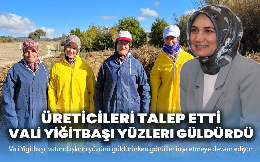 Üreticileri Talep Etti, Vali Yiğitbaşı Yüzleri Güldürdü