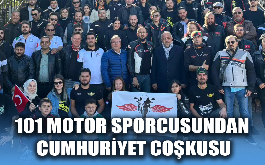 Afyon'da 101 Motor Sporcusu Cumhuriyetin 101. Yılını Dört İlden Gelen Coşkuyla Kutladı!