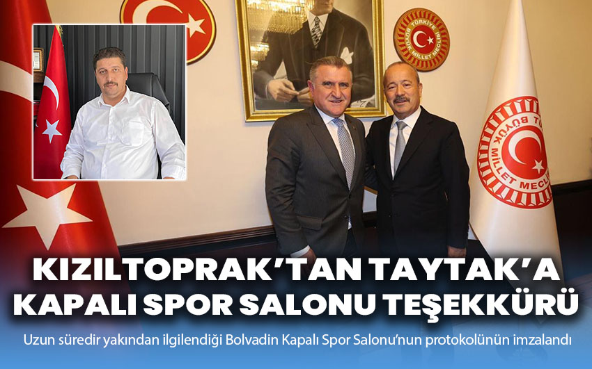 Kızıltoprak'tan Milletvekili Taytak'a Kapalı Spor Salonu teşekkürü