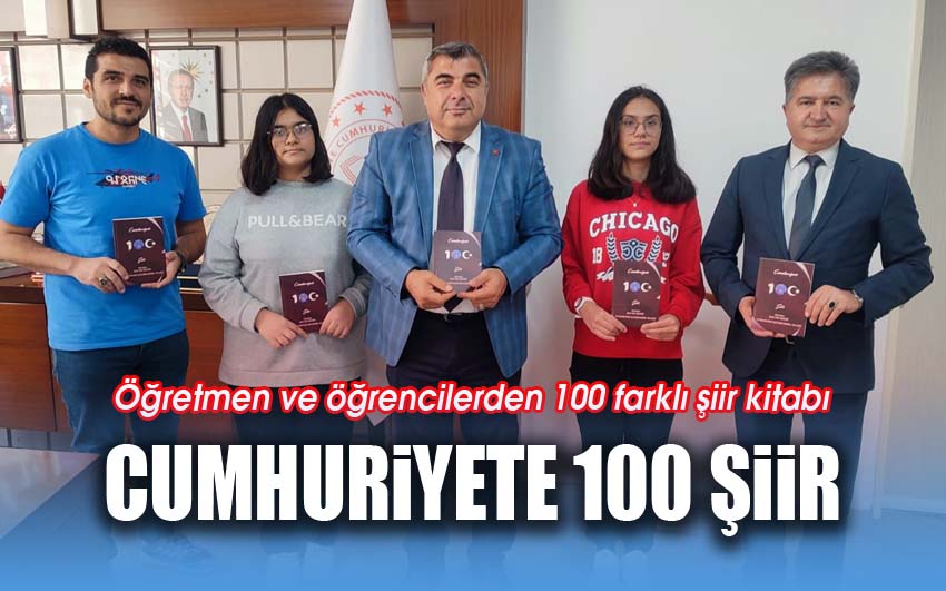 Fen Lisesi Öğretmen ve öğrencilerden 100 farklı şiir kitabı