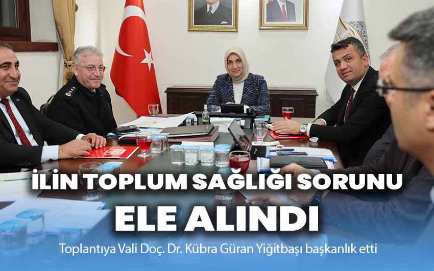 İlin toplum sağlığı sorunları ele alındı